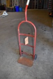 RED SINGLE HANDLE HAND TRUCK WITH 5