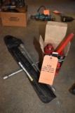 TURIN BIG RED HYDRAULIC BOTTLE JACK AND TIRE IRONS