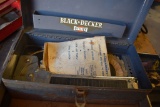 (2) METAL TOOL BOXES AND SMALL TACKLE KIT WITH