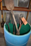 GREEN PLASTIC DRUM WITH SHORTHANDED SHINGLE