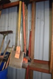 ROOFING SCAPERS AND ROLLERS ON HOOKS AND BENEATH