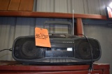 RCA BOOM BOX, AM/FM-CD-TAPE DECK, ROUGH SHAPE