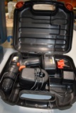 BLACK AND DECKER 14.4 VOLT DRILL WITH CHARGER AND CASE