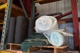 SKID WITH ROLLS OF SHAKE UNDERLAYMENT AND