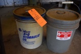 (2) FIVE GALLON BUCKETS OF HYDRAULIC OIL