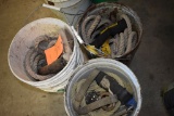(3) BUCKETS OF FALL SAFETY AND ROPE