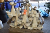 (1) SKID - FINIALS WITH EGG CLUSTERS FROM
