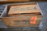 (2) WOODEN CRATES, LAKE COUNTY MOUNTAIN BARTLETTS
