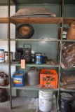 CONTENTS ON THIS SHELVING UNIT; 3 H.P. BRIGGS MOTOR