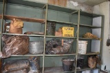 CONTENTS ON THIS SHELVING UNIT; 3 BAGS CASTING SAND,