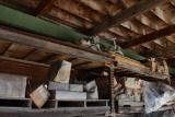CONTENTS ON FOUR SHELVES, NAILS, LITE FIXTURE,