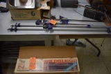 (2) QUICK GRIP CLAMPS AND (2) 4' LONG BAR CLAMPS