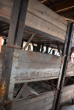 (3) STEEL AND WOOD STACKABLE BASKETS,