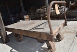 NUTTING HEAVY DUTY INDUSTRIAL SHOP CART, IRON WHEELS,