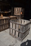 (5) EMPTY WOODEN CRATES
