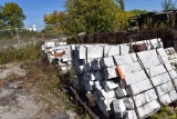 (9) SKIDS OF ASSORTED SIZES OF WHITE MARBLE