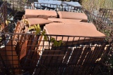 COPING TILES (CAPS) IN WIRE MESH BASKET