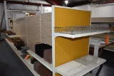 20' LONG DOUBLE SIDED SHELVING UNIT WITH END CAP,
