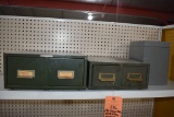 (3) ASSORTED CARD FILES
