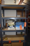 STEEL SHELVING UNIT WITH WOOD SHELVES, 36