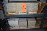 CONTENTS OF TWO LOWER SHELVES; ABOUT 1200 9