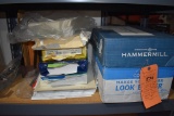 SHELF CONTENTS; (2) UNOPENED REAMS OF LEGAL COPY PAPER,