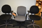 (3) OFFICE CHAIRS, GRAY AND BLACK