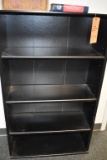 FOUR SHELF WOODEN SHELVING UNIT, 49