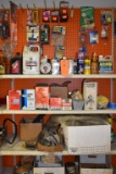 PEG BOARD CONTENTS- ALUMINUM FOIL TAPE, BOX OF STEP TAPE,