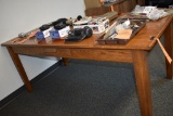 WOODEN WORK TABLE WITH SINGLE DRAWER,
