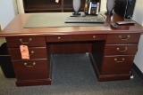 DARK CHERRY COLOR WOODEN DESK,