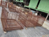 (3) WIRE GRATE CRATES, APPROX. 4'X40