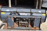 KWIK WAY SKID STEER MOUNT SNOW PLOW, 7' HYDRO TURN