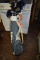 BLUE/WHITE WILSON GOLF BAG WITH ASSORTED CLUBS,