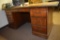THREE PIECE MATCHING DESK SET WITH EXECUTIVE DESK
