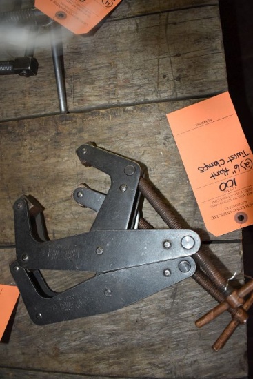 (2) 6" KANT TWIST CLAMPS