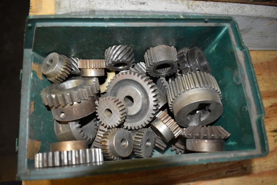 BIN OF VARIOUS GEARS