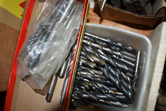 BIN OF DRILL BITS