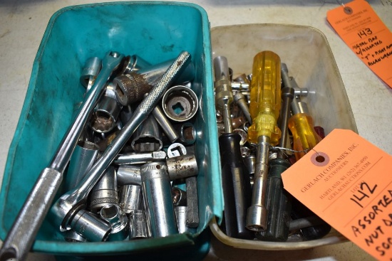 ASSORTED NUTDRIVERS, SOCKETS AND WRENCHES