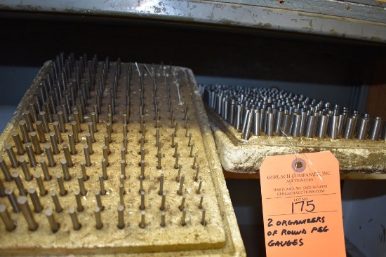 (2) ORGANIZERS OF ROUND PEG GAUGE BLOCKS