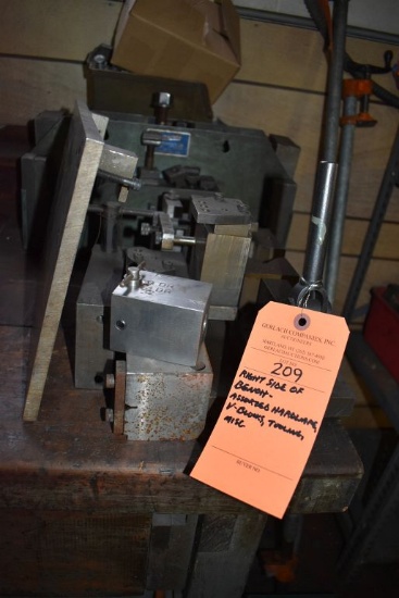 CONTENTS ON RIGHT SIDE OF BENCH, ASSORTED HARDWARE,