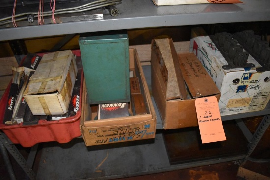 CONTENTS OF SHELF; HONING STONES