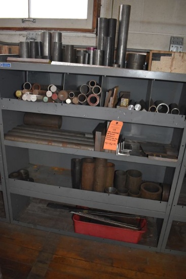 STEEL ORGANIZER/SHELVING UNIT WITH CONTENTS;
