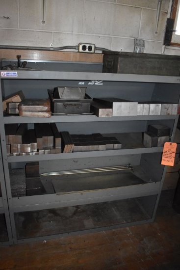 STEEL ORGANIZER/SHELVING UNIT WITH CONTENTS;