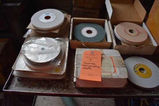LARGE ASSORTMENT OF NEW GRINDING WHEELS