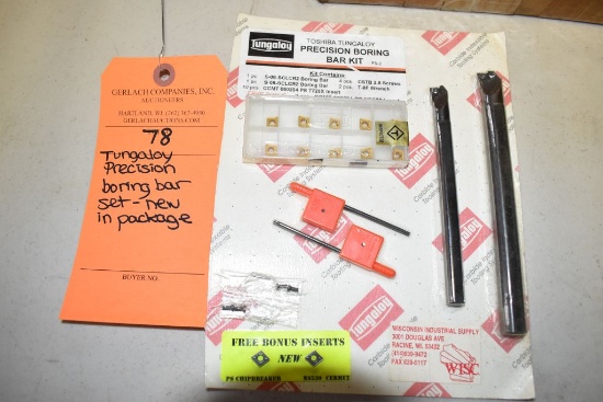TUNGALOY PRECISION BORING BAR SET - NEW IN PACKAGE
