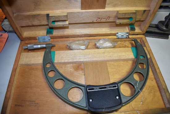MITUTOY 11-12" x .0001 MICROMETER WITH CASE