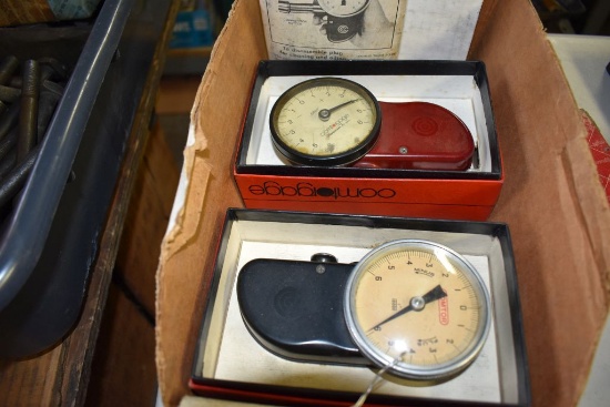 (2) COMTORGAGE DIAL INDICATOR GAUGES IN BOXES