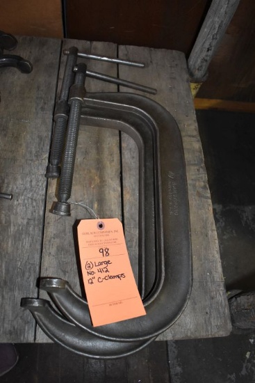 (2) LARGE NO. 412 12" C-CLAMPS