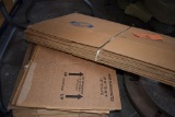 ASSORTED FLATTENED CARDBOARD BOXES
